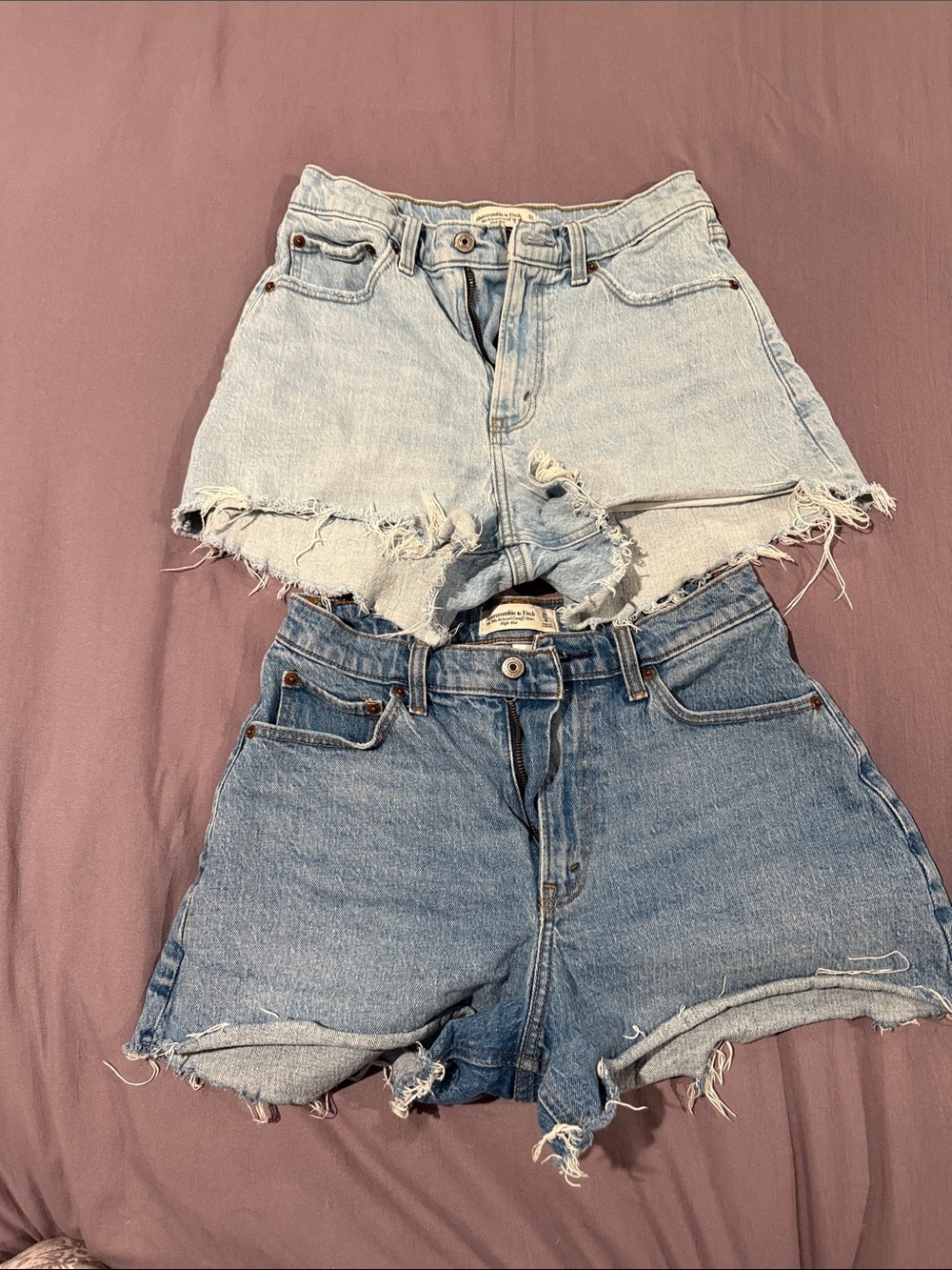 Light Wash Distressed Denim Women’s Shorts